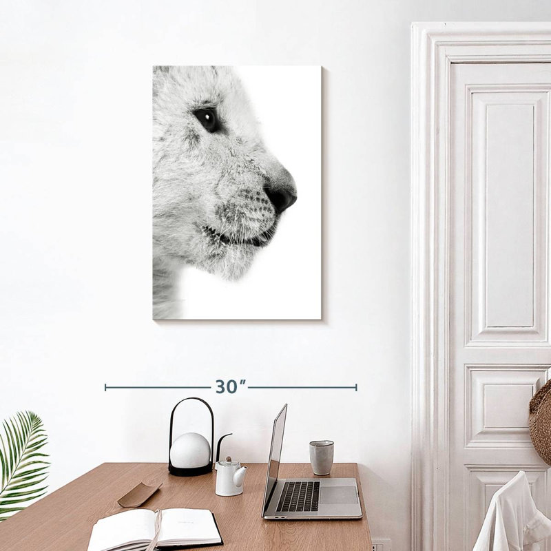 Profil de lionceau Brampt, H 30 po x l 20 po
