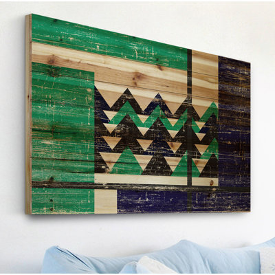 « labyrinthe to circles », impression sur bois