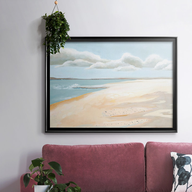 Sandy Getaway I, reproduction d'art sur toile, H 14 po x l 20 po x P 1,5 po, Noir