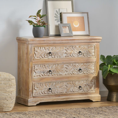 Logston Handcrafted 3 Drawer Dresser