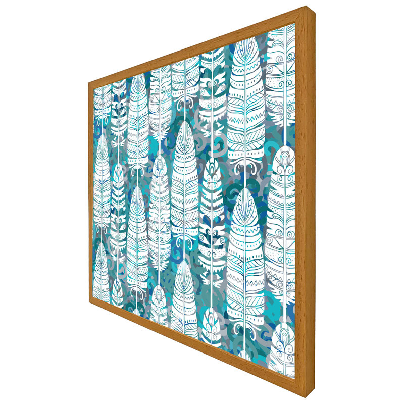 Biyanca Single Picture Frame Print, 41cm H x 41cm W x 4cm D, Oak Framed