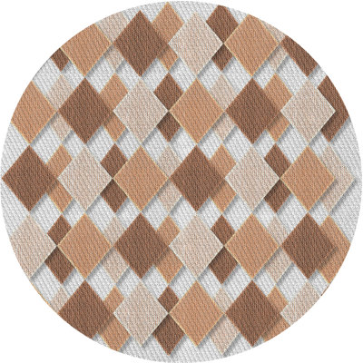 Tapis zone beige à motifs