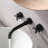 Wall Mounted Optional 2-handle Bathroom Faucet