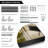 Extra Large Wall Art Fabric Print - Abstract Modern Artwork Artwork Decor for Living Room or Bedroom - "Frame Assembly Required (Unfinished Frame)"-118888887