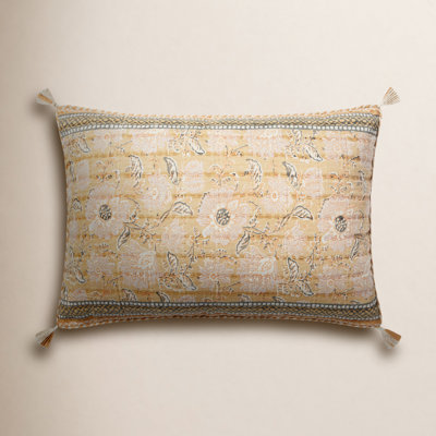 Tassels Lumbar Throw Pillow