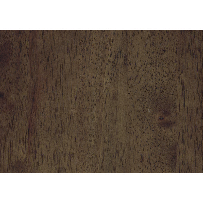 Ensemble de 2 tabourets pivotants ronds, similicuir noir, siège pivotant à 360 degrés, garniture cloutée, structure en bois massif, finition brun, style transitionnel