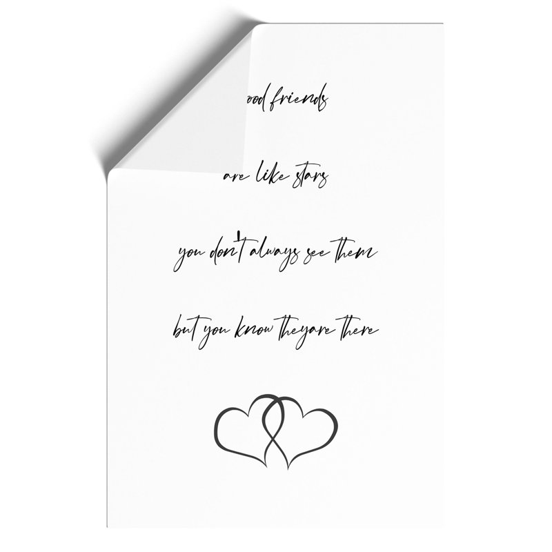 Good Friends - Frameless Print, 30cm H x 21cm W x 0.1cm D