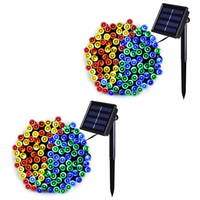 200 LED String Lights Solar Powered Waterproof Christmas Decorations Bullet Lights