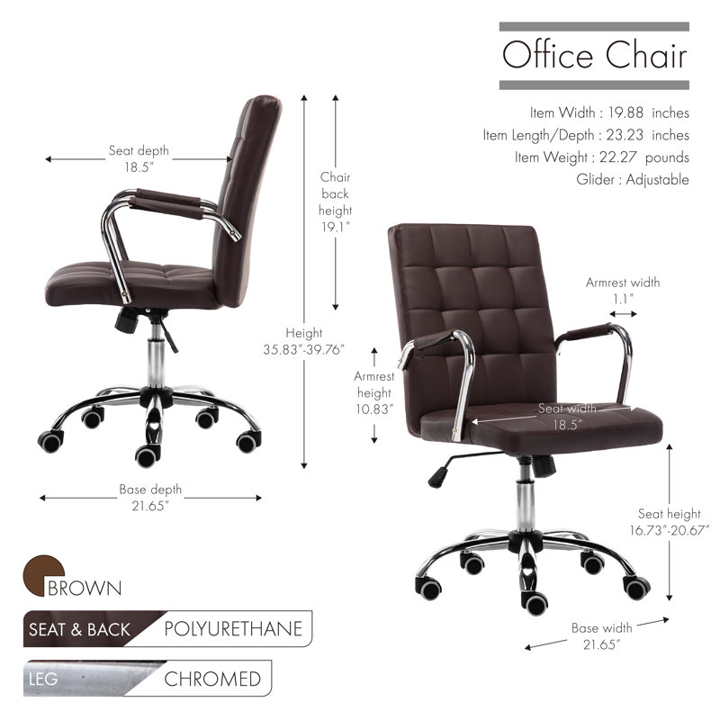 Office Chair, Brown
