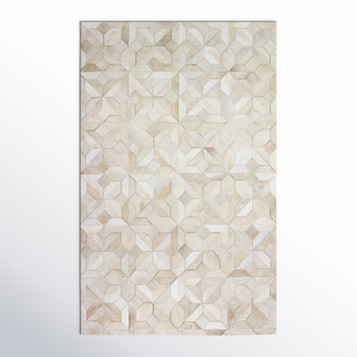 Ruvi Cowhide Geometric Indoor Rug