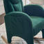 Chaise berçante en tissu avec repose-pieds réglable-420830079