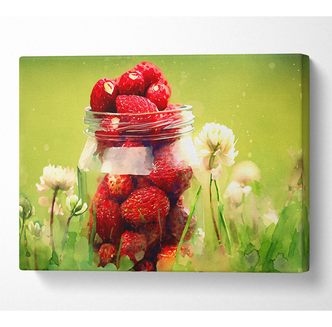 Kunstdruck Strawberry Jar