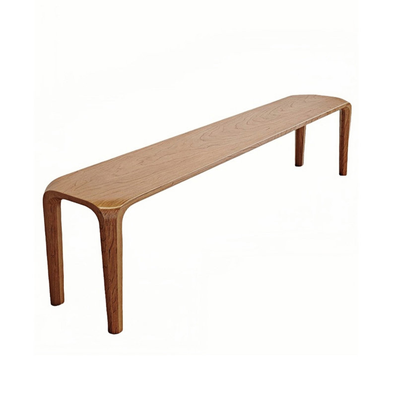 Banc en bois massif Niyaz, H 17,71 po x l 62,99 po x P 12,59 po