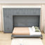 Grand lit escamotable avec armoires et tablettes-744427628