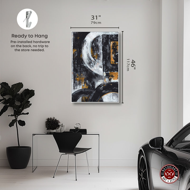 «Texture Symphony Part I Masculine Man Cave» par Notoriart, Toile tendue, H 54 po x l 36 po