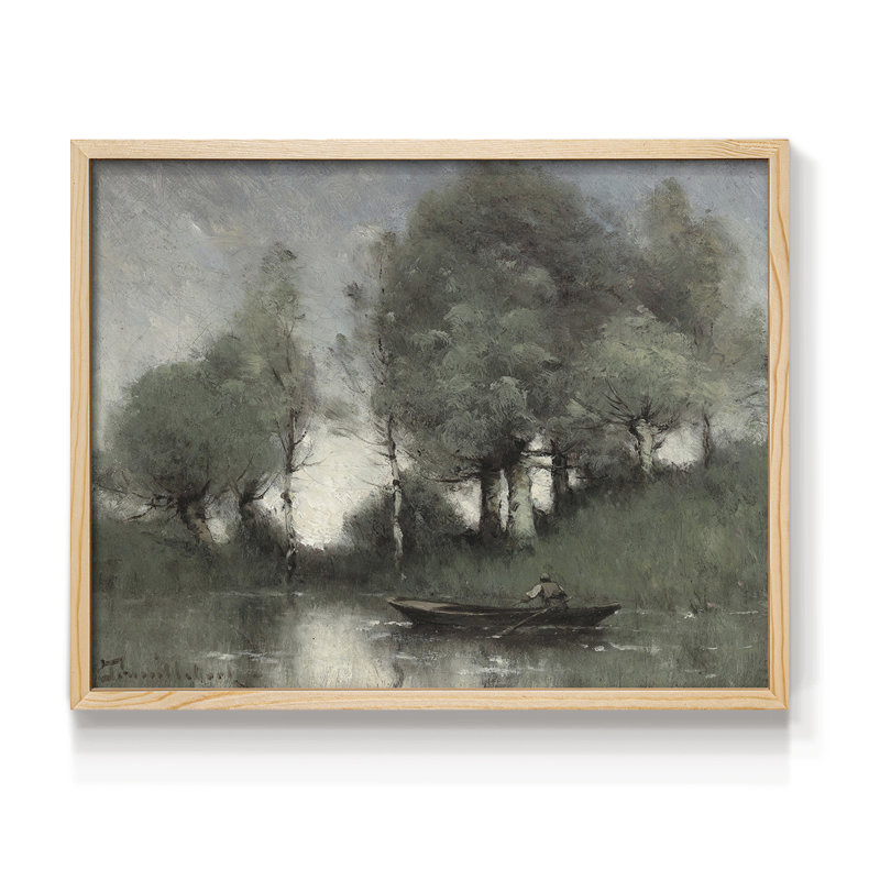 Paysages rétro - DII - Reproduction encadrée - réarmable, Naturel, H 11 po x l 14 po
