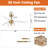 52'' Modern Propeller Dimmable Ceiling Fan with LED Lights and Remote Control