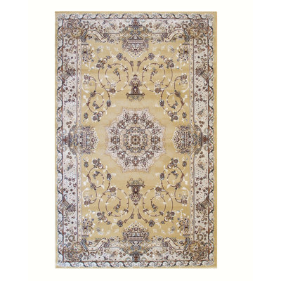 Tapis oriental doré Pleasant Plains
