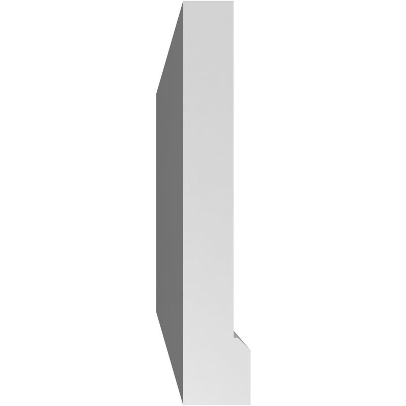 Cadre de seuil Brickmould, brun clair apprêté, H 12 po x l 34 po x P 2 po