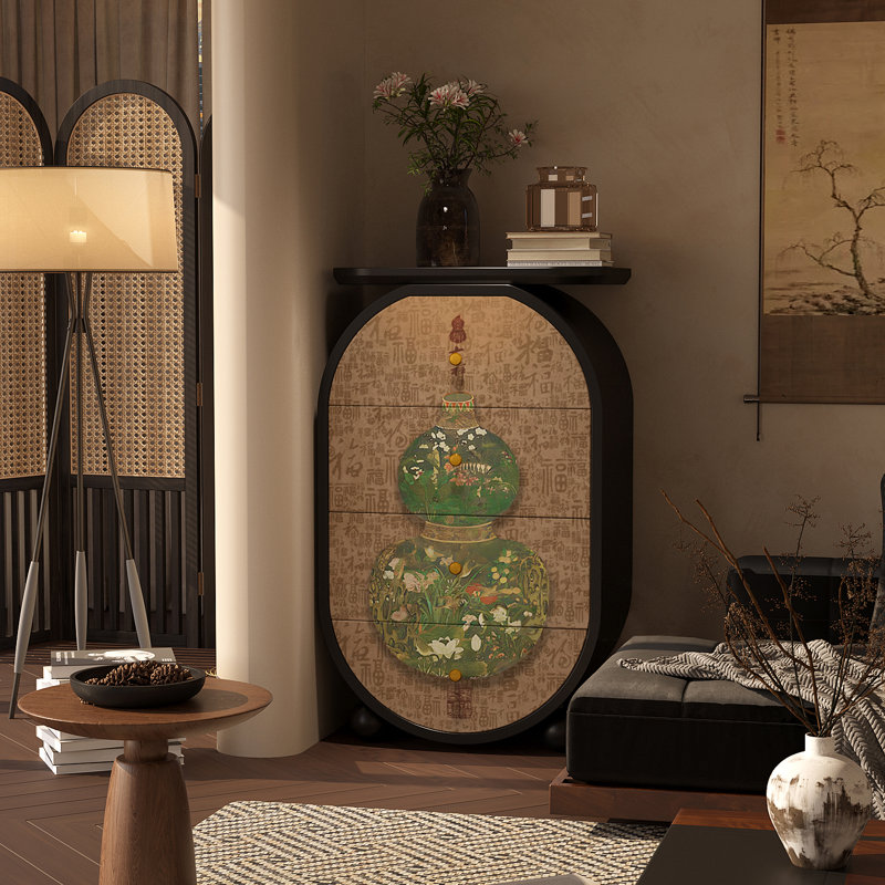 Armoire de rangement multifonctionnelle de style rétro