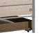  Structure de lit simple en bois massif brun et noir Brighton - Simple, noir et brun