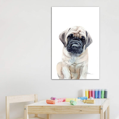" Mastiff Puppy " by Watercolor Luv