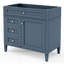 Meuble-lavabo de 36 po sans lavabo supérieur, armoire de rangement moderne avec 2 tiroirs et un tiroir basculant, structure en bois-1525823515