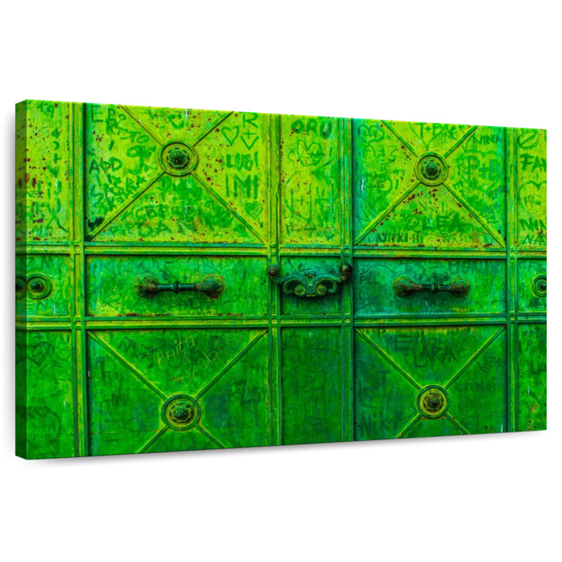 Lilie Green Iron Door, 8" H x 12" W
