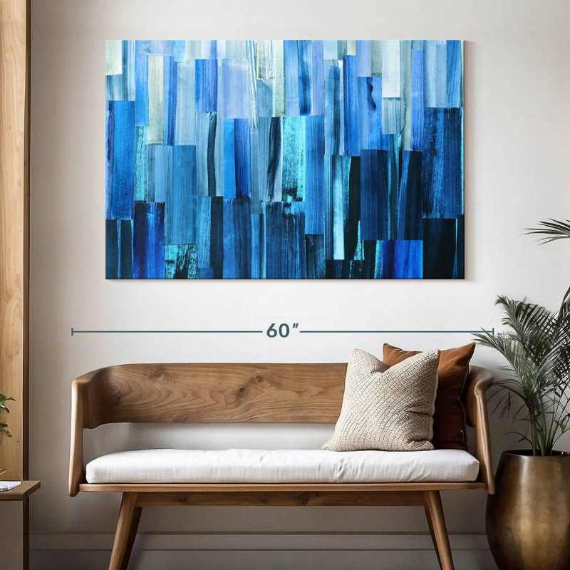 Avery Icy Blue Layers, 34" H x 51" W
