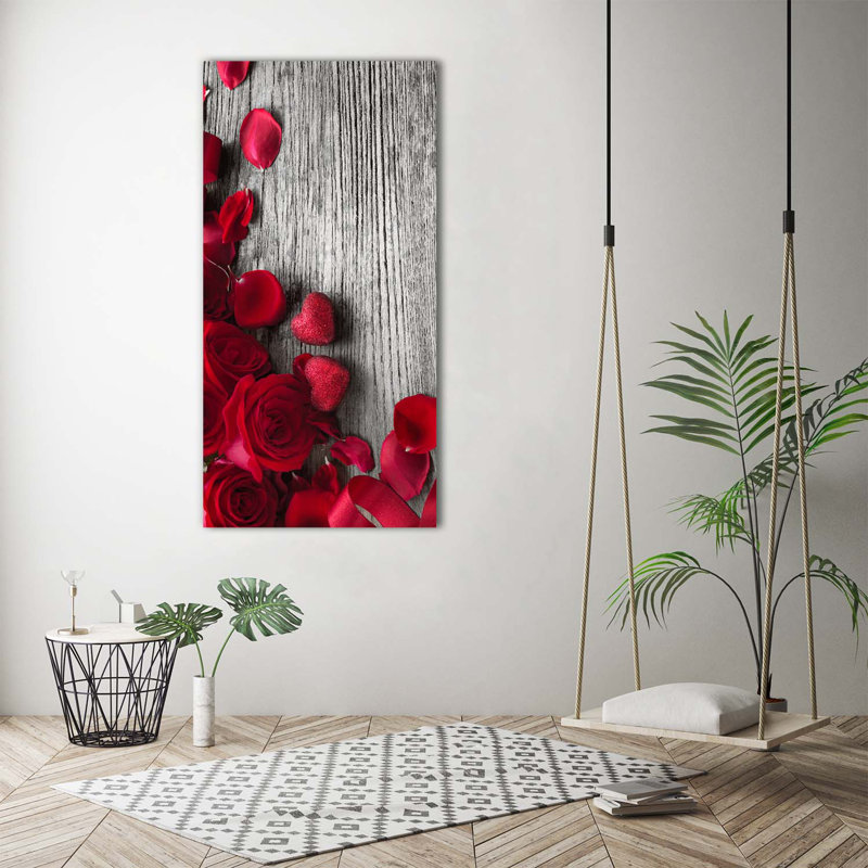 Red Roses - Wrapped Canvas Print