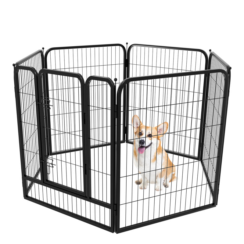Clôture pliable portative pour chenil pour animaux