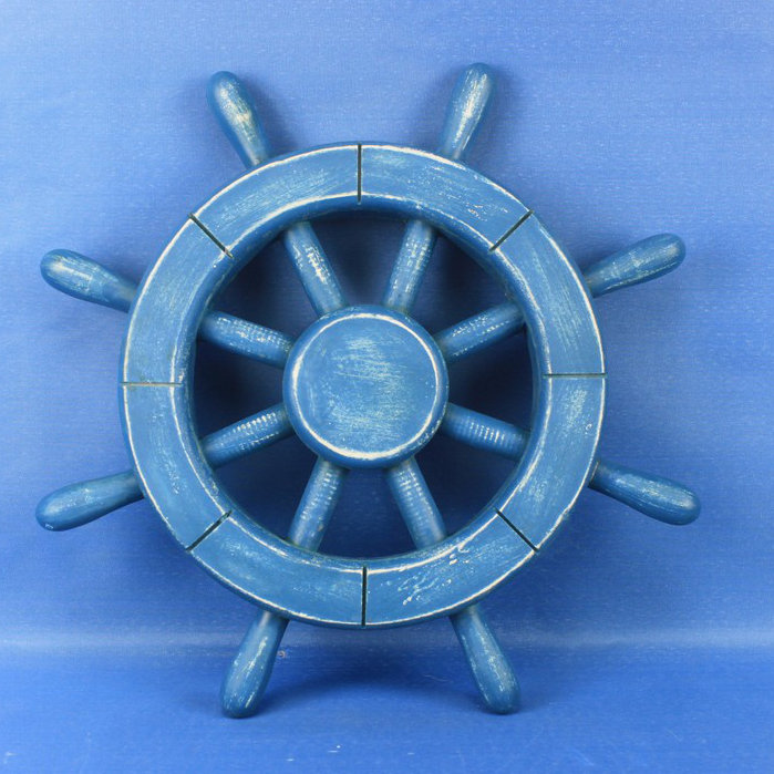Décoration murale roue de bateau Elginpark 12 ", Bleu pâle
