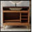 36-Inch Freestanding Bathroom Vanity - Faux Marble Top, Ceramic Sink, 5 Drawers, Stainless Steel Legs-505341686-505341673