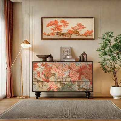 Buffet en pin avec tiroirs en bois massif