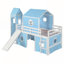 Lit mezzanine simple avec glissade-219888742