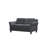Ibiza 57.9" Wide Microfiber Rolled Arm Tufted Back Loveseat-86536468