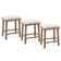 24" Backless Kitchen Counter Stool With Sponge Upholstery(set Of 3)