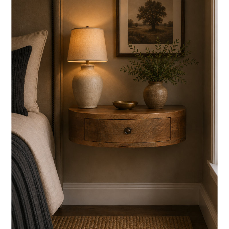 Annemaria 16'' W Solid Wood Nightstand