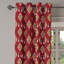 Rideau à œillets à motif à losanges avec motif à losanges et frange 50 po x 120 po Dakota Fields Aztec-1648224407
