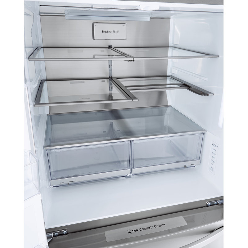 LG 23 cu. ft. Smart wi-fi Enabled InstaView Door-in-Door Counter-Depth Refrigerator with Craft Ice Maker, Stainless Steel
