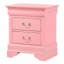 Charmante table de chevet traditionnelle rose