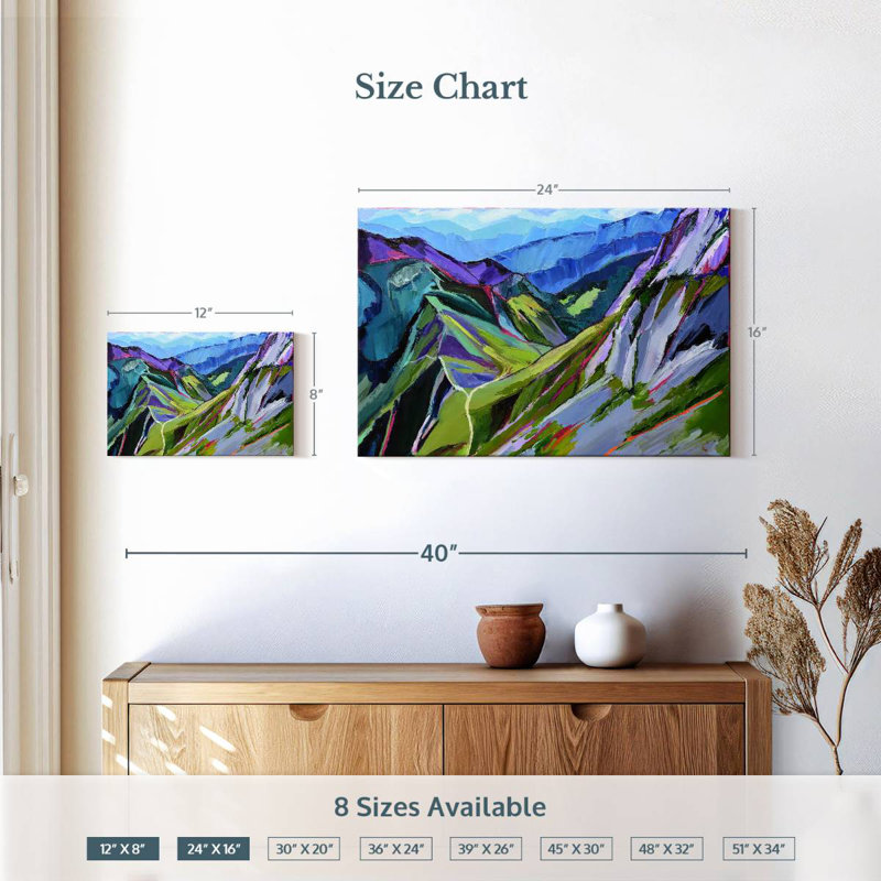 Alvord Alpine Trail, 16" H x 24" W