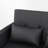  51.57" Faux Leather Round Arm Sofa Bed-1714359700