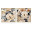 Clématite - ensemble de 2 collages carrés floraux-102162421-102162419
