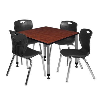 Romig Kee 100" L Breakroom Table and Chair Set