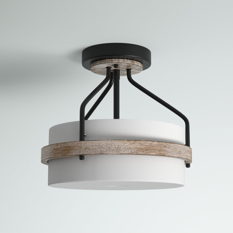 Marcy Glass Semi Flush Mount