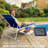 Beach Chair With Face & Arm Holes, 5-Position Adjustable Patio Lounger With Headrest-1305078675