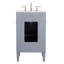 Meuble-lavabo simple gris l 21 po x P 21,5 po x H 35 po Rivers-1062453869