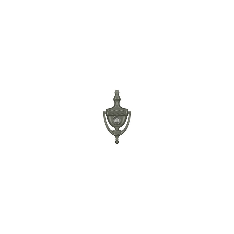 Victorian Brass Door Knocker, Antique Nickel