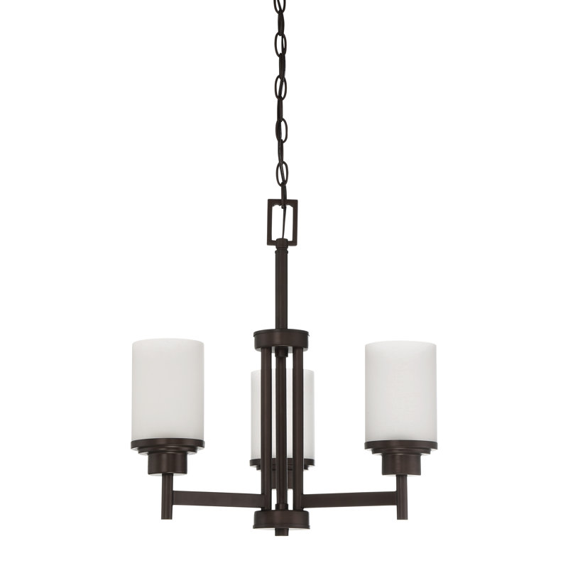 Bristol 3 - Light Dimmable Classic / Traditional Chandelier, Provincial Bronze